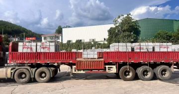 清远 芝麻灰花岗岩地铺石出货日常