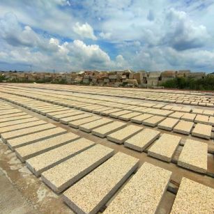 清远 黄金麻荔枝面花岗岩石材地铺石防护中
