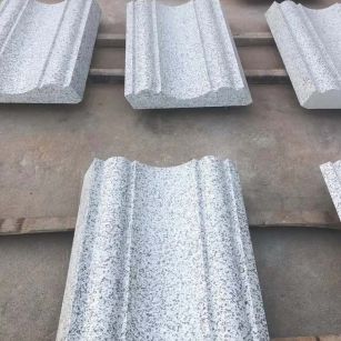 清远 白麻花岗岩光面别墅线条