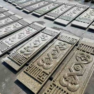 清远 黄金麻花岗岩外墙雕刻板