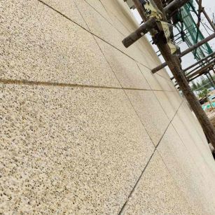 清远 黄金麻花岗岩荔枝面外墙干挂石材效果示例