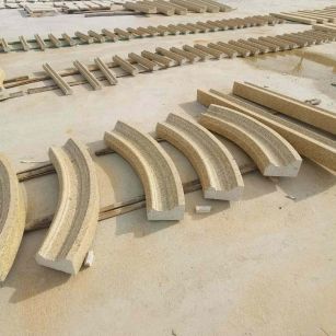 清远 黄金麻花岗岩别墅线条