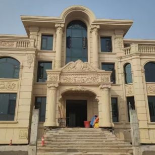 清远 黄金麻花岗岩别墅外墙干挂