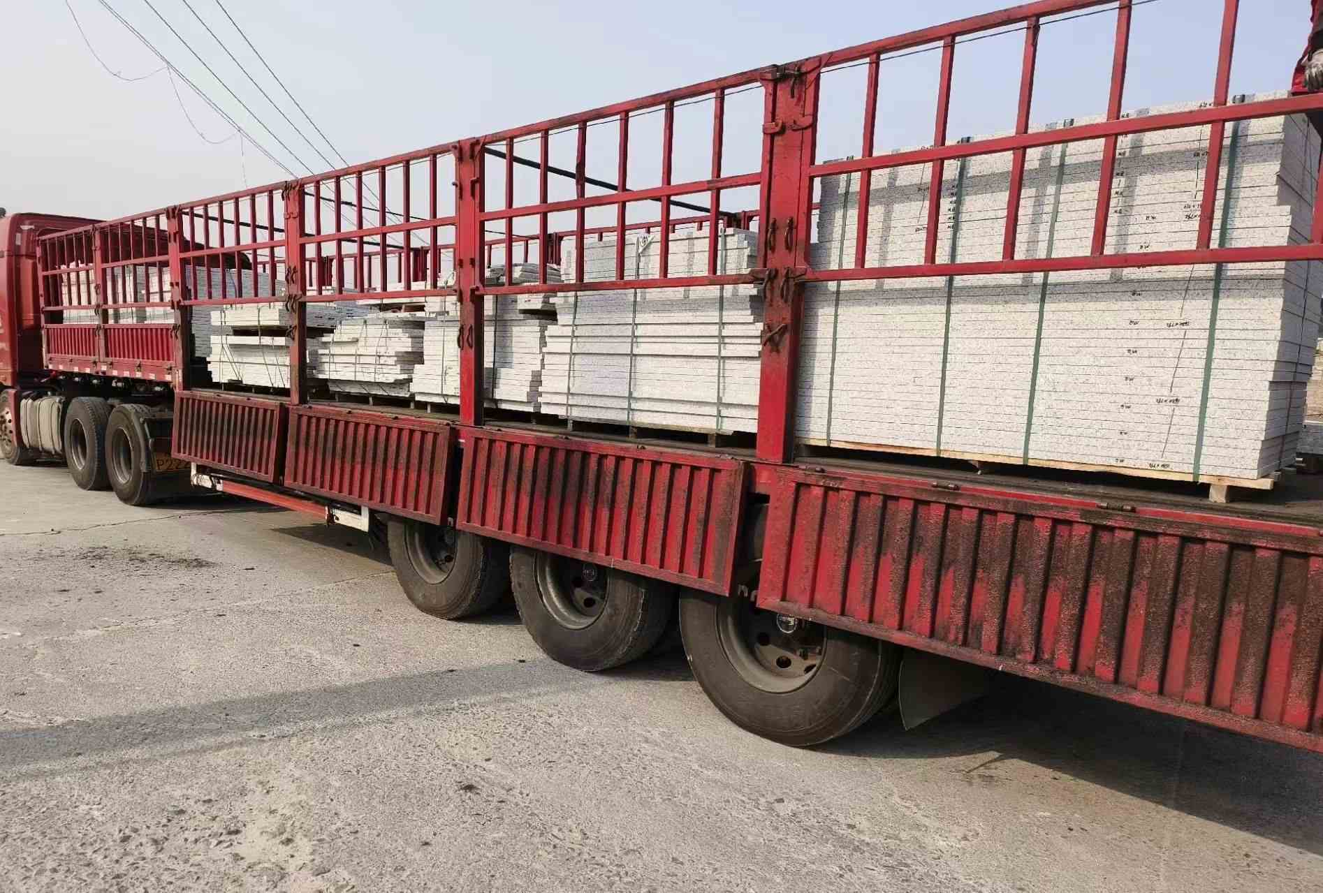 清远 白麻荔枝面外墙干挂，工厂装车日常