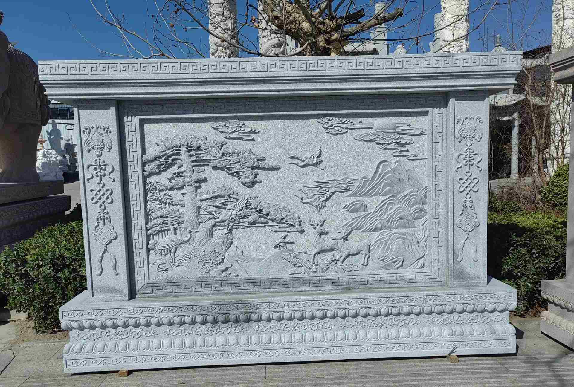 清远 芝麻白大型照壁，屏风，影壁