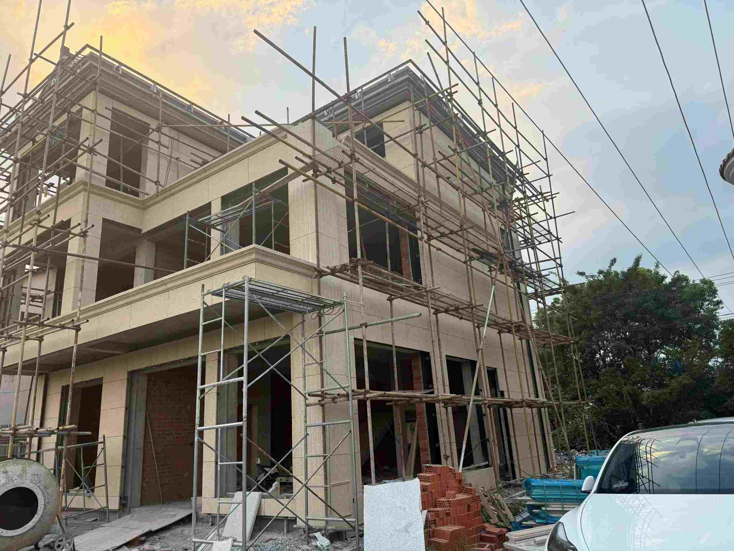 清远 黄金麻荔枝面花岗岩外墙干挂