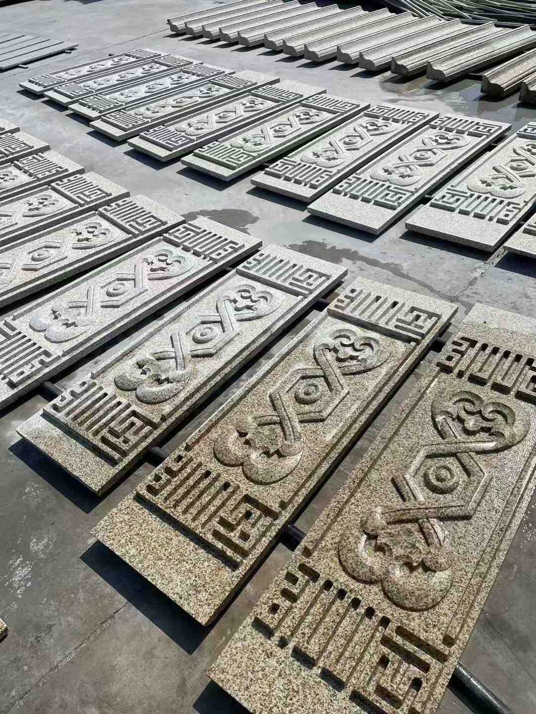 清远 黄金麻花岗岩外墙雕刻板