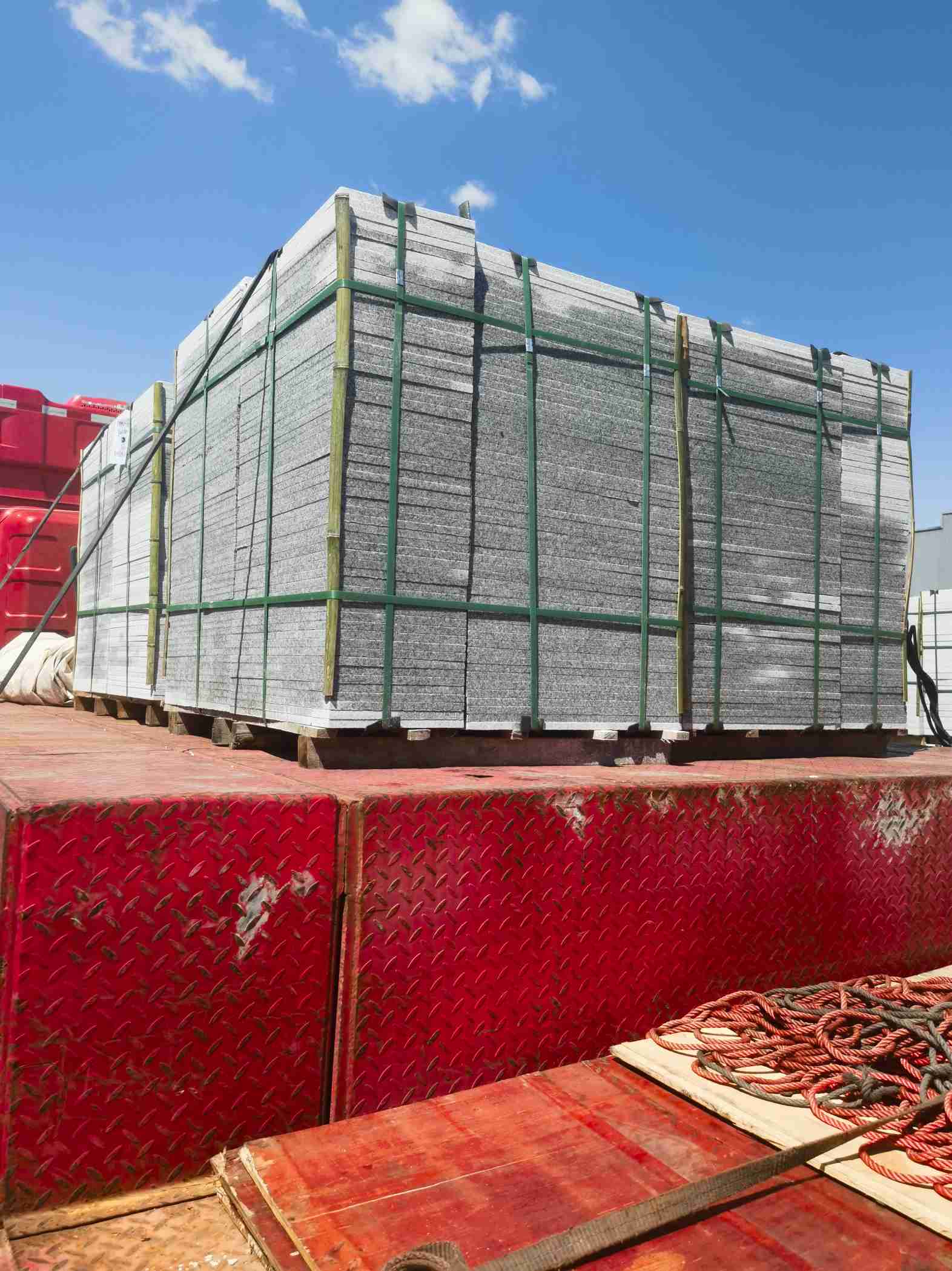 清远 芝麻白火烧规格板地铺石300*600/600*600